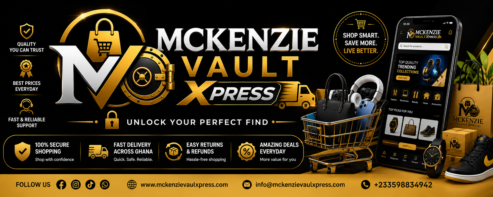 MCKENZIE VAULT XPRESS brand banner