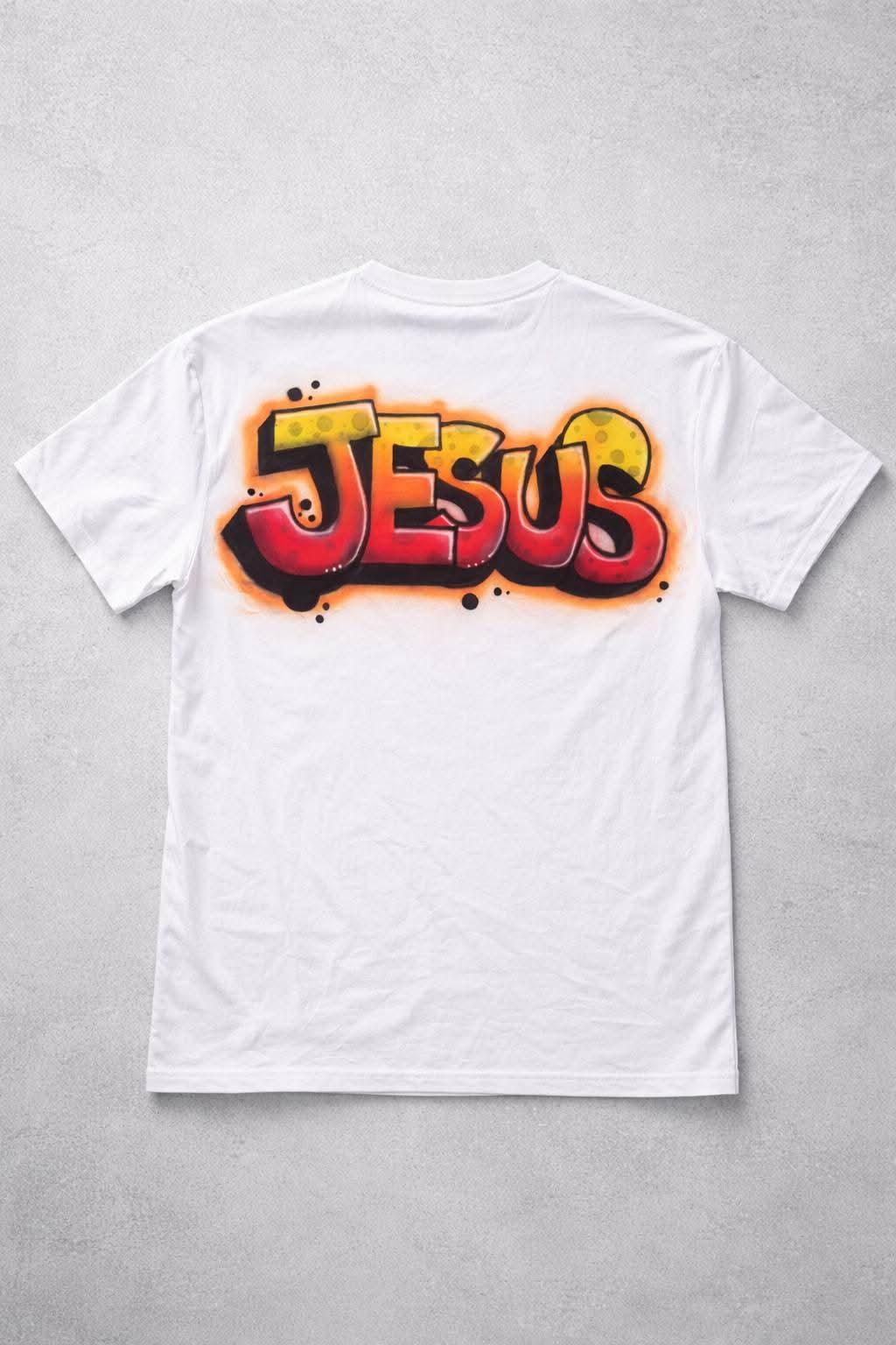 Jesus airbrush tee