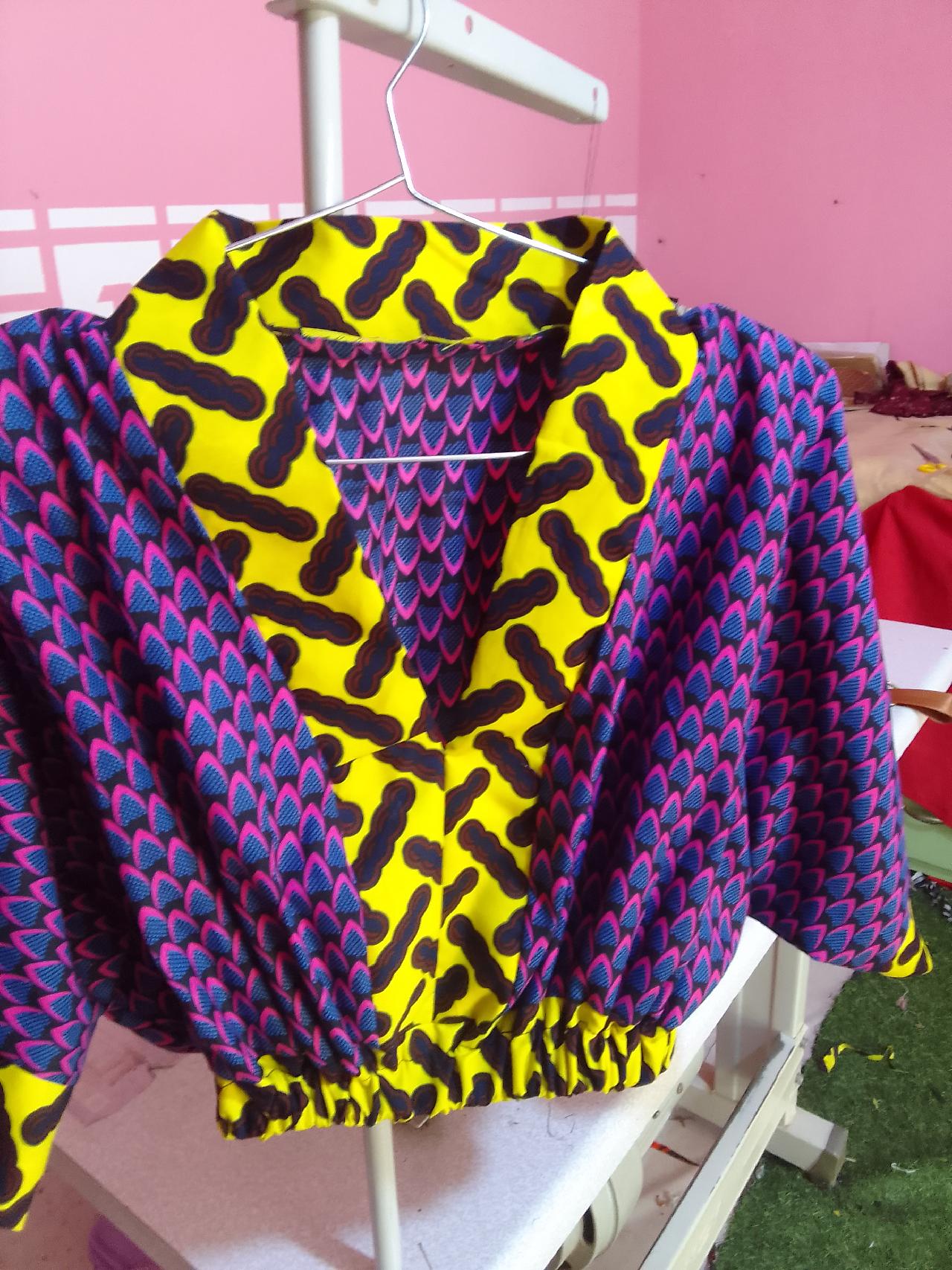 African print clup tops