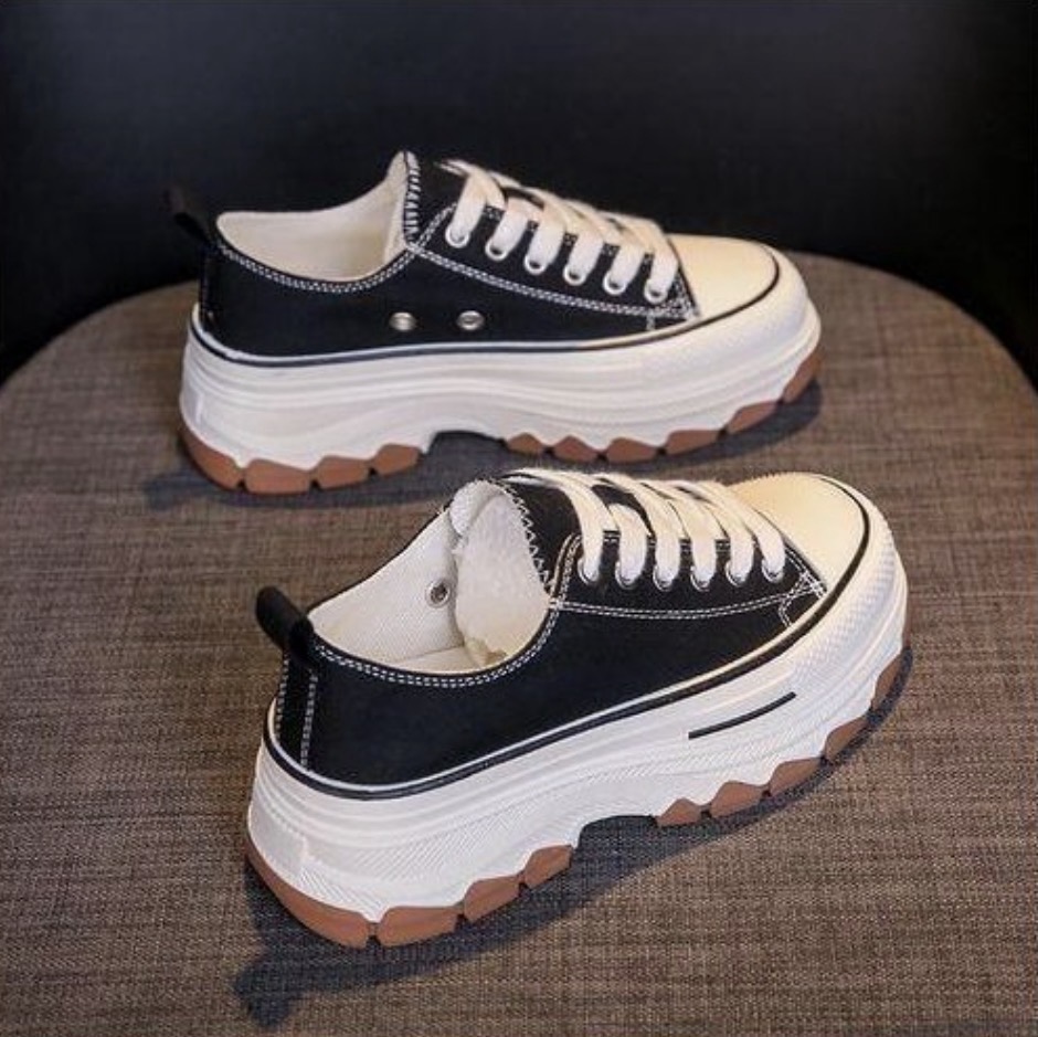 Women's sneakers casual shoes canvassneakers - black