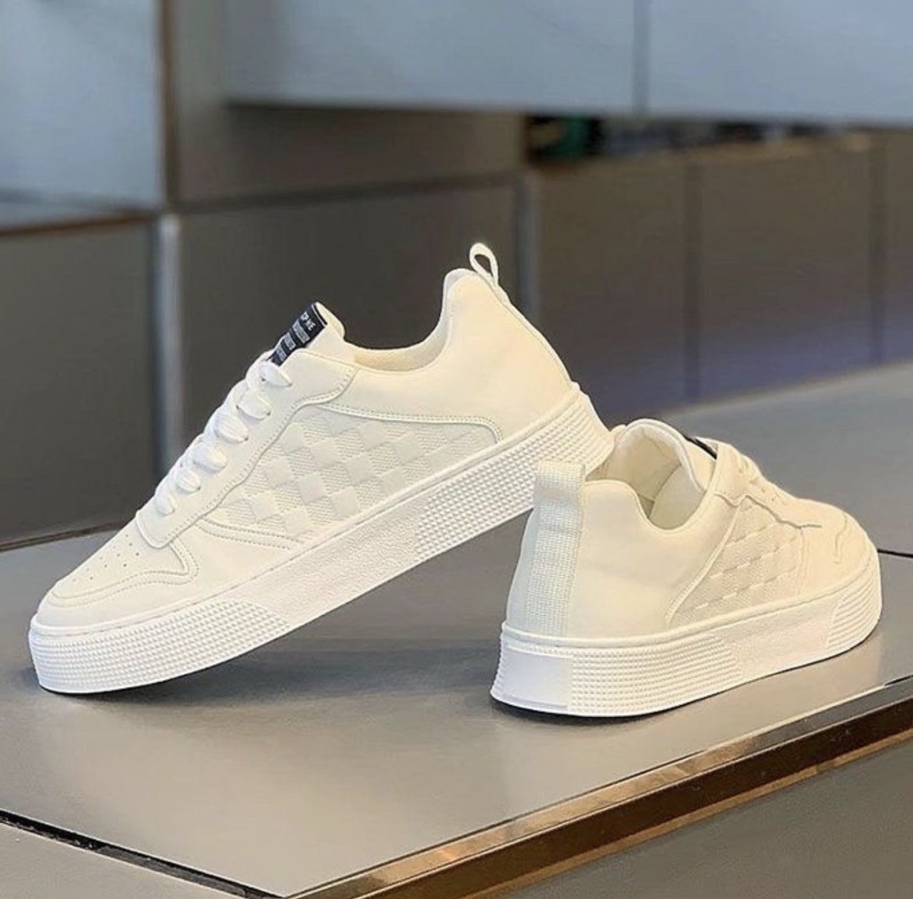 Men's popular board sneakers-classicwhite