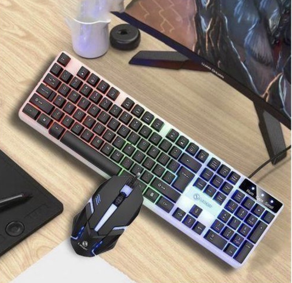 Eageat luminous keyboard and mouse set e-sports game