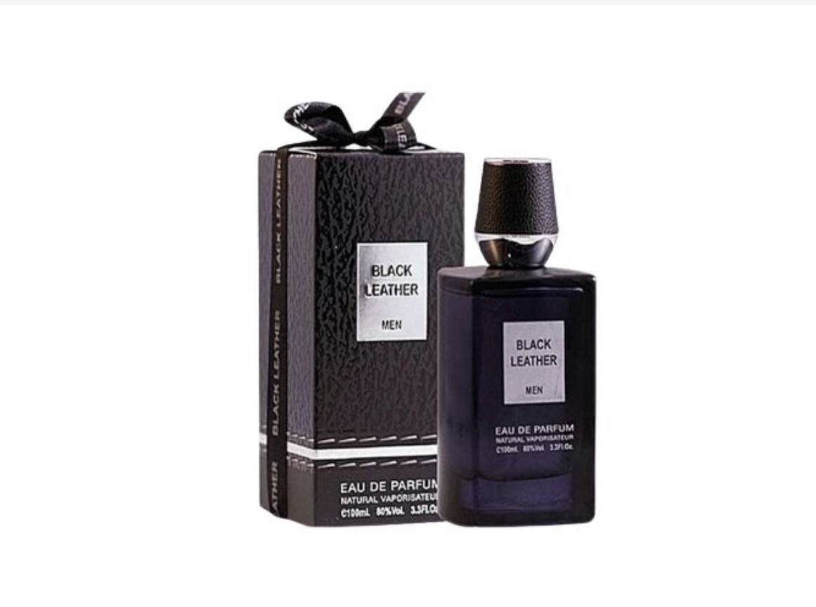 Fragrance world black leather eau de parfum spray-100ml