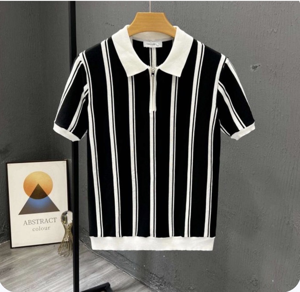 Men’s premium vertical polo shirt
