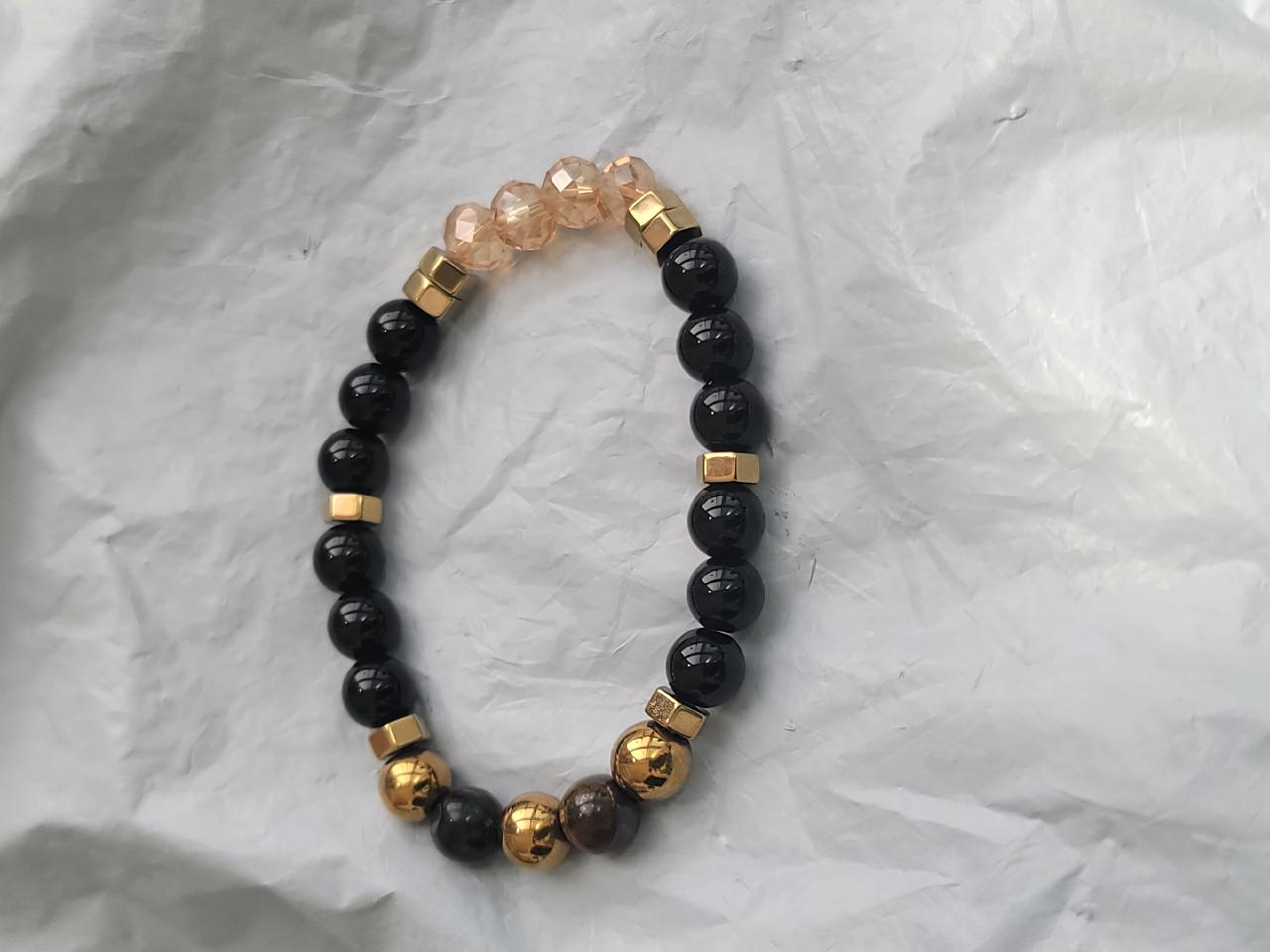 Hermatite pyrite bracelet