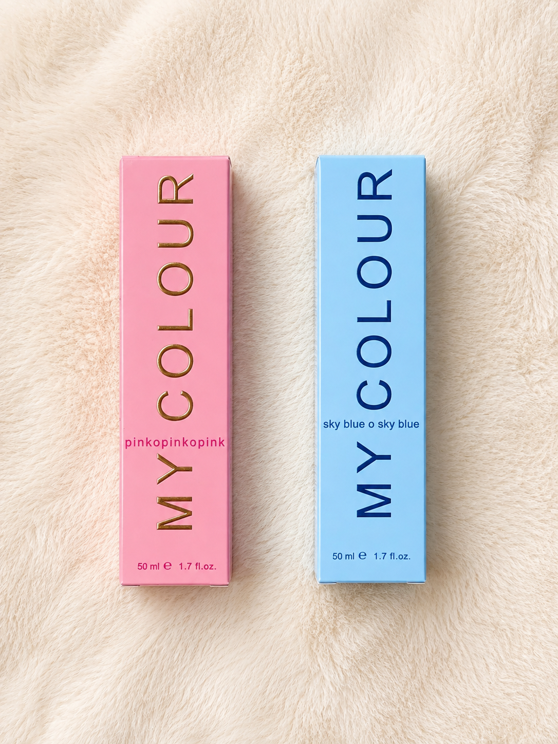 My colour pinko&sky blue