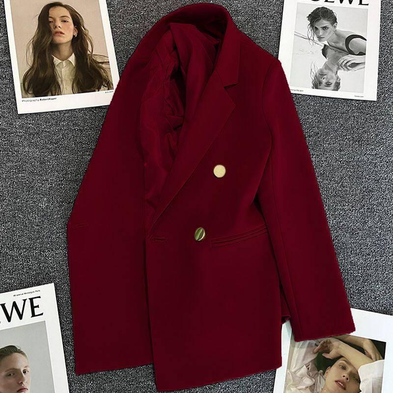 Fashionable blazer 2xl wine and black available