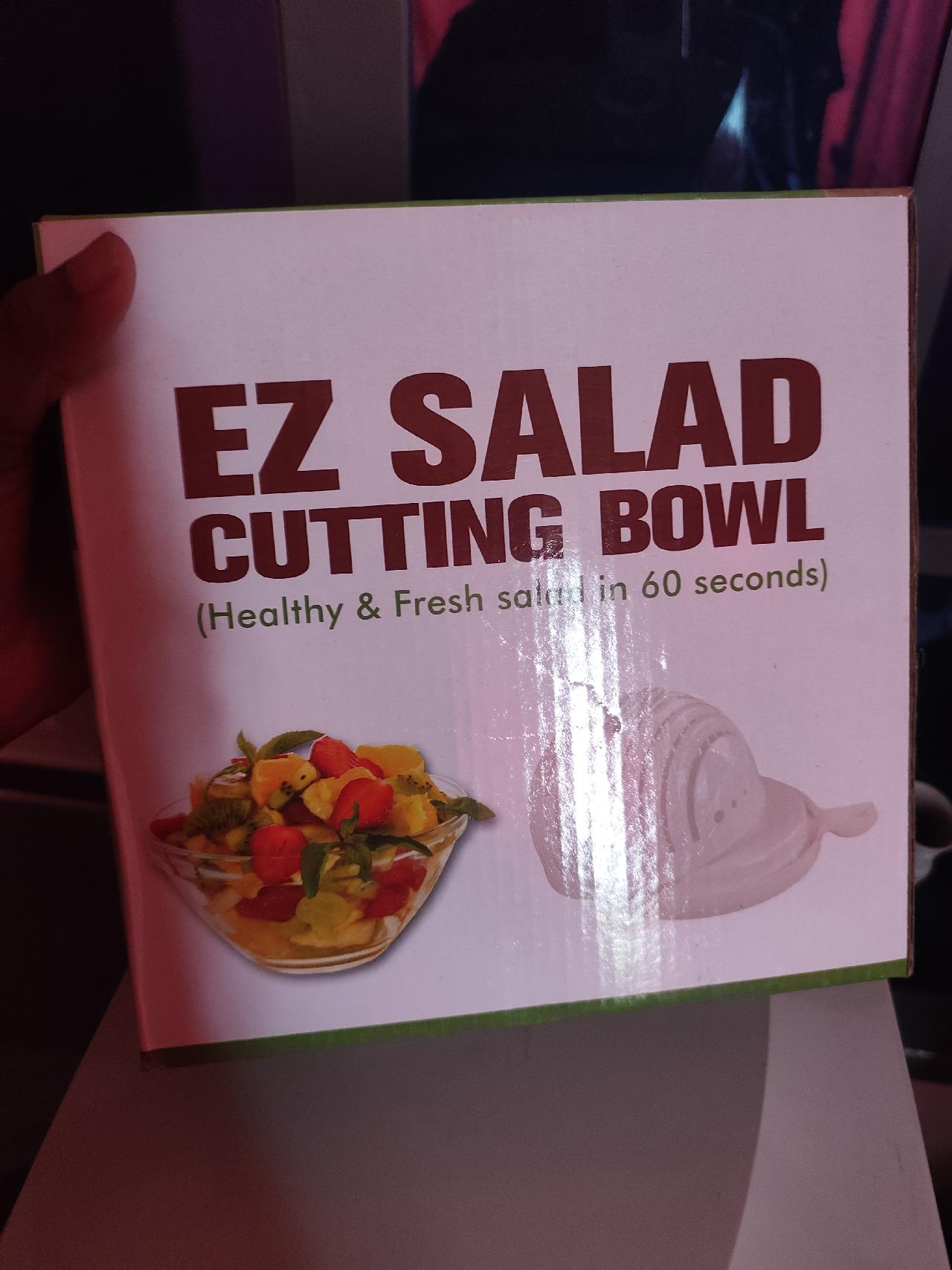 Salad cutting bowl