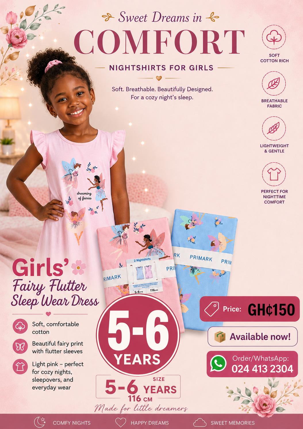 Girls' sleep wear