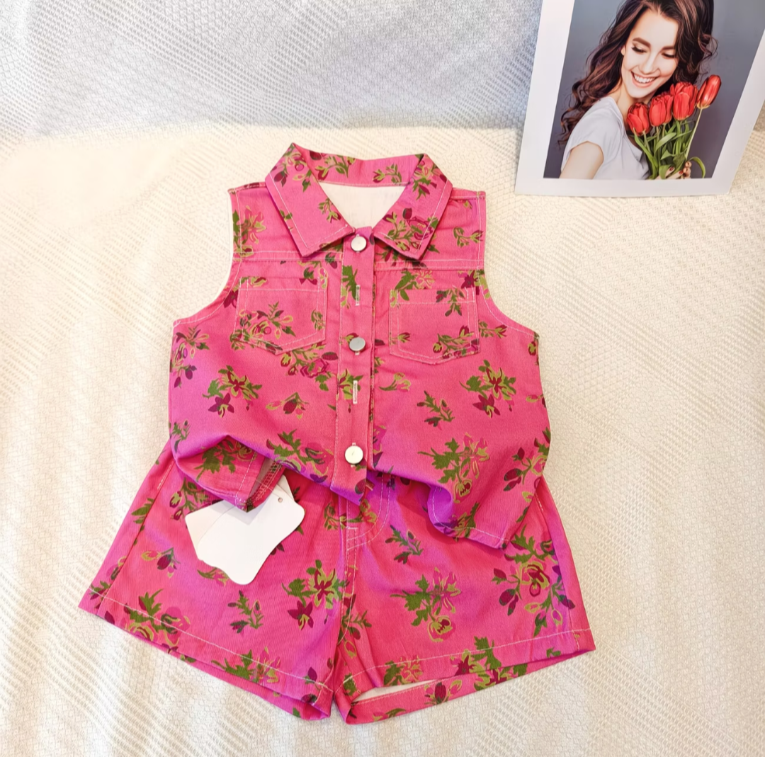 Girls floweral two piece sets
