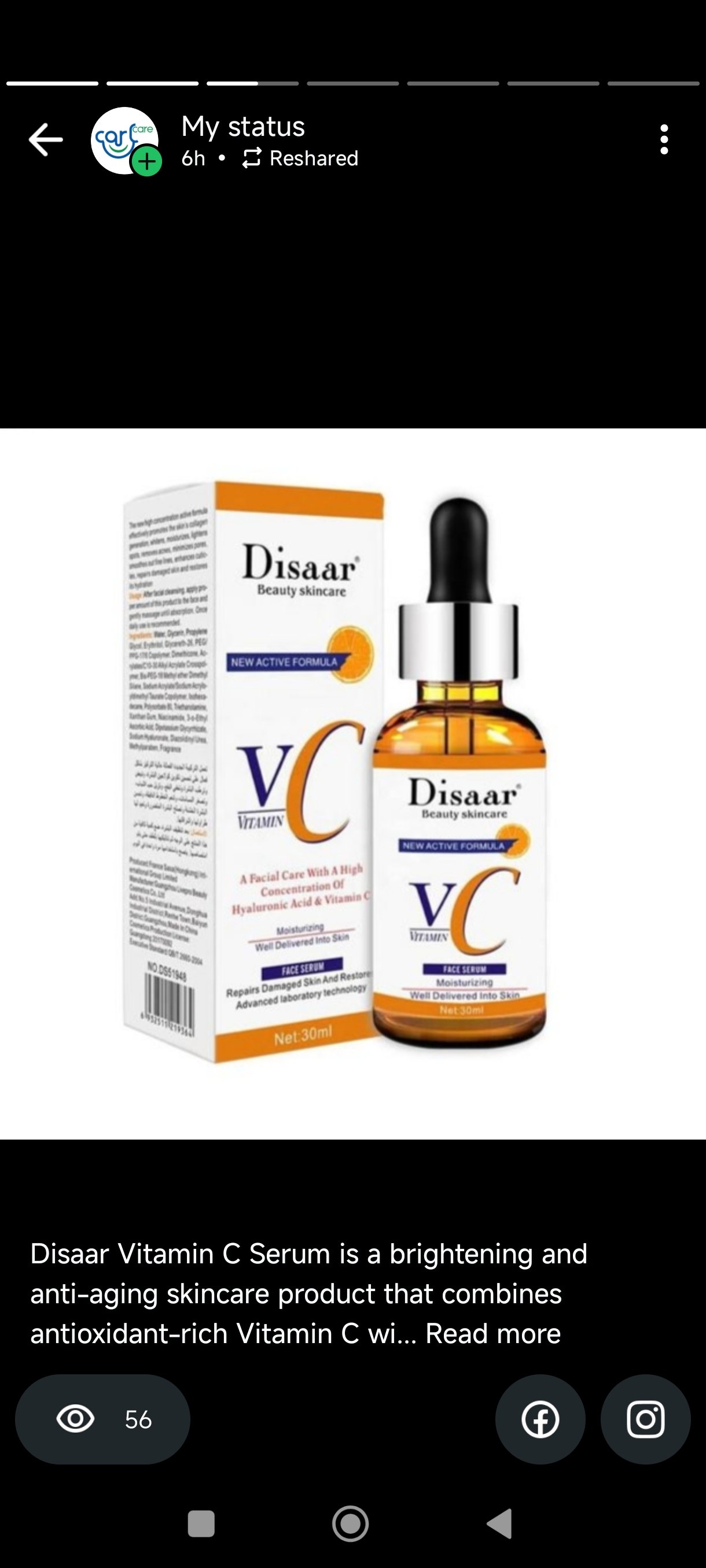 Disaar vitamin c serum(anti aging skin care)