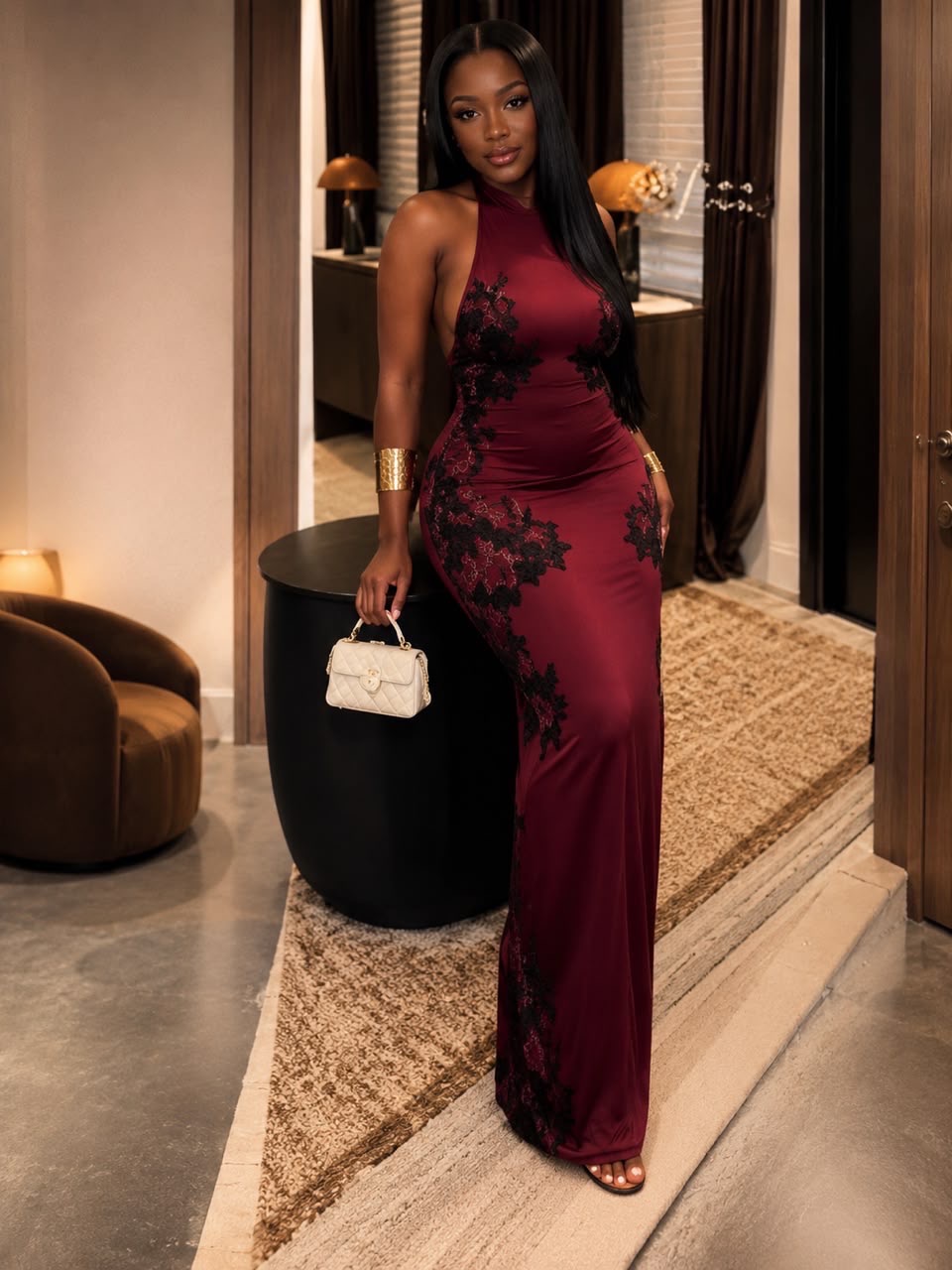 Wine dress