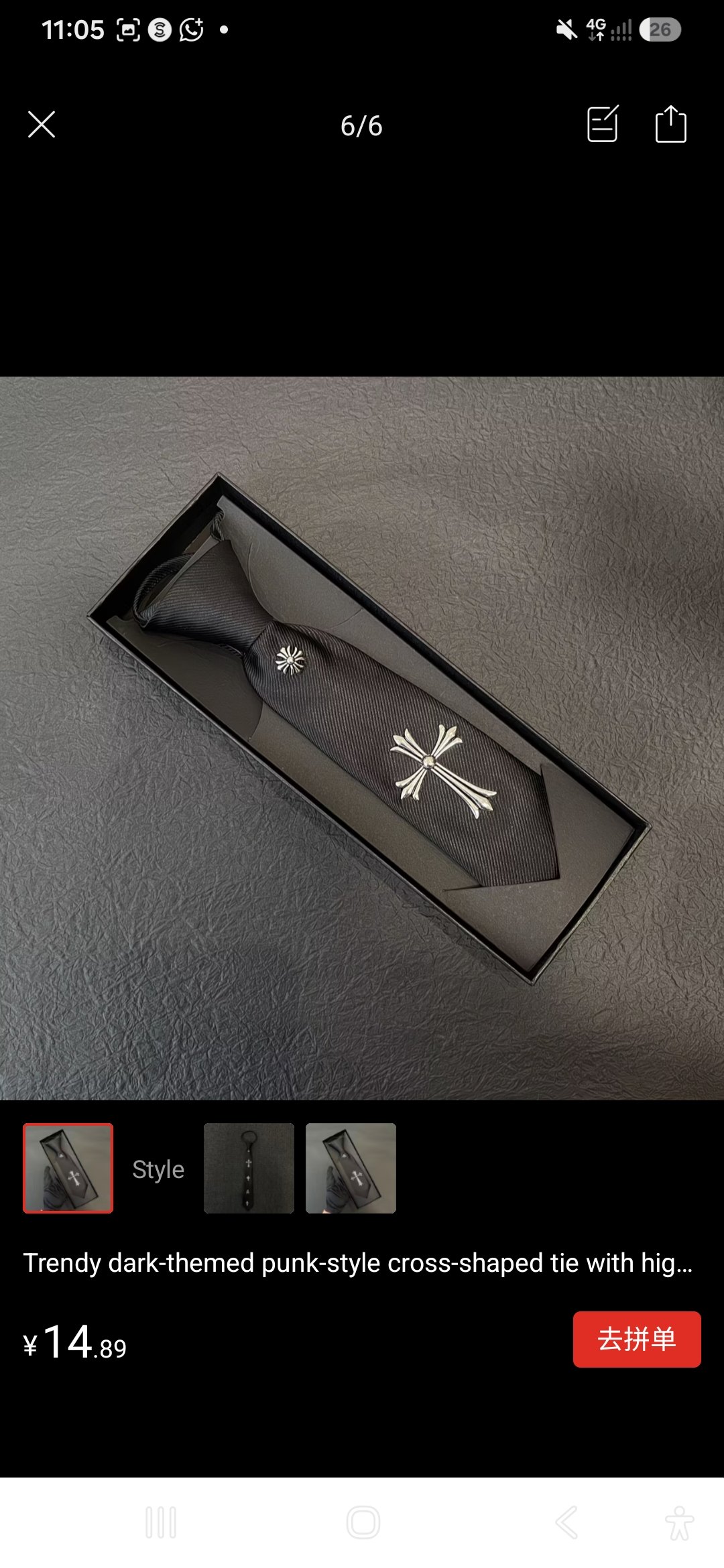Chrome tie