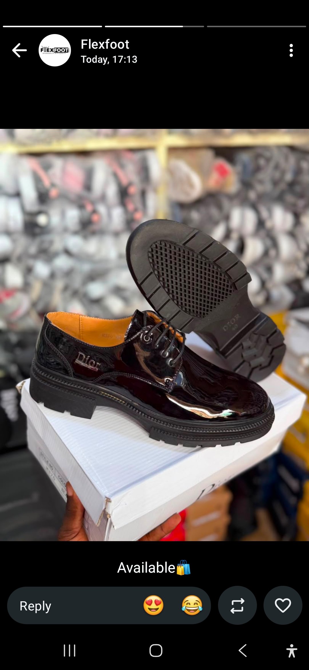 Dior mirror shoe