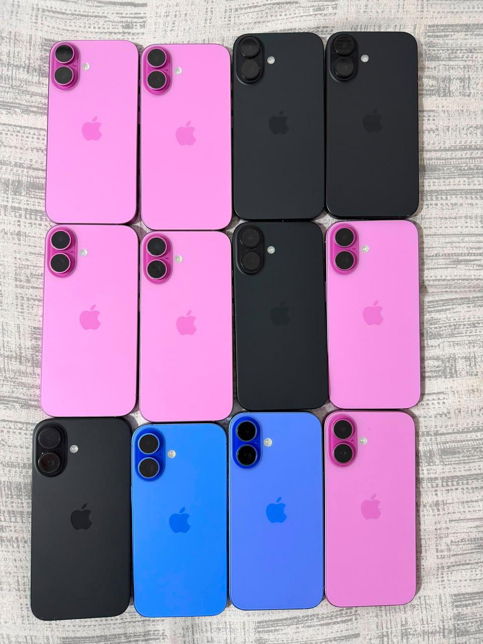Pre-owned iphone 16 128 physical sim unlocked pink bh: 100, 92, 87, 97blac