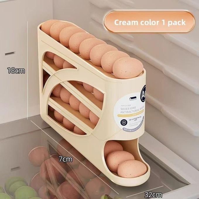 Rolling slide egg storage rack , egg storage box, large capacity, can hold 30 eg