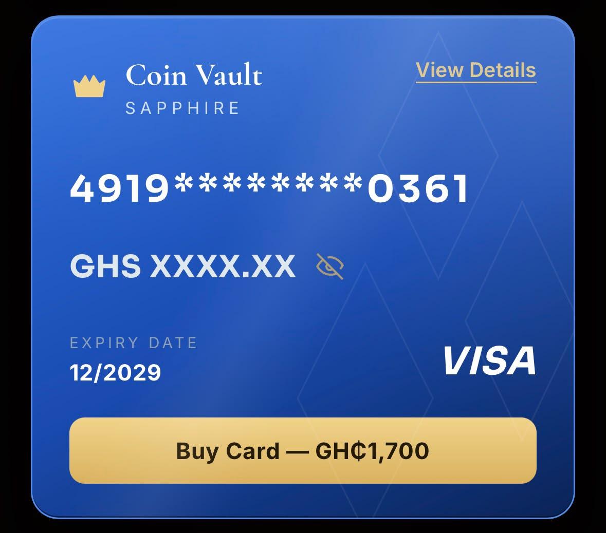 Coin vault sapphire