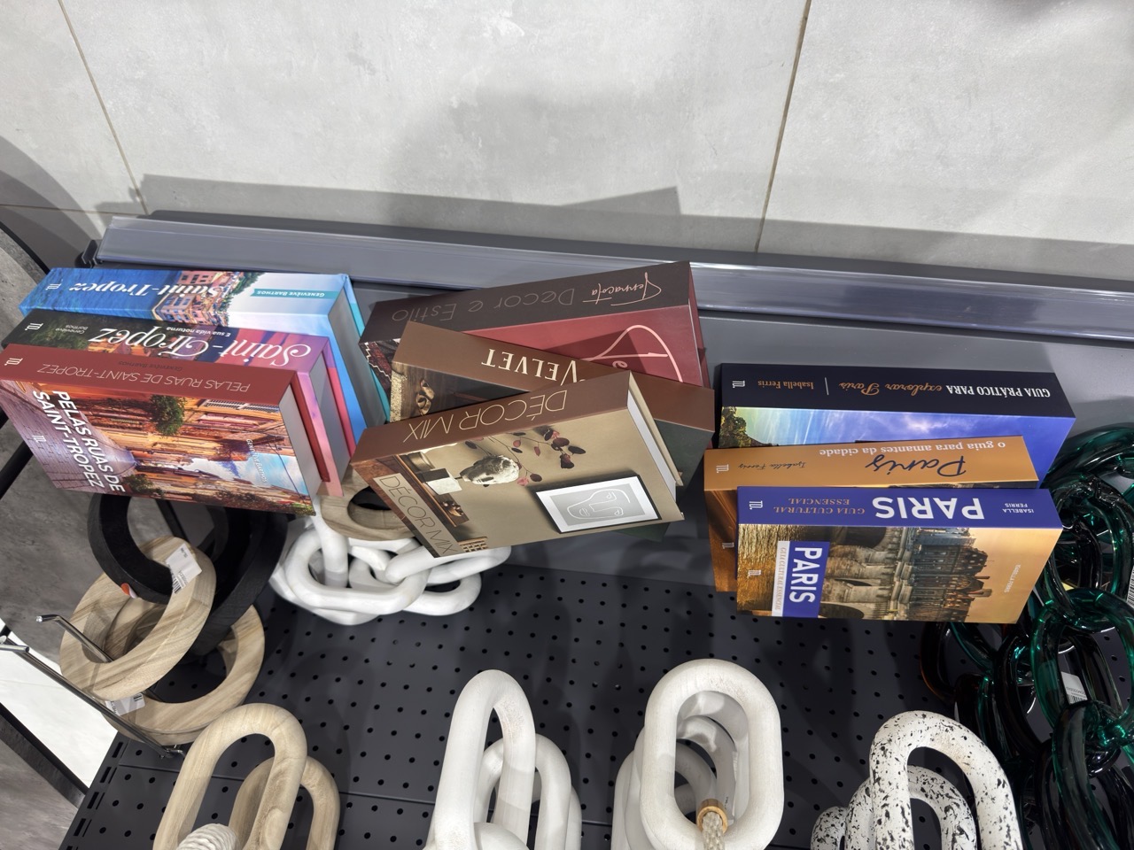Aesthetic decorative books collection.