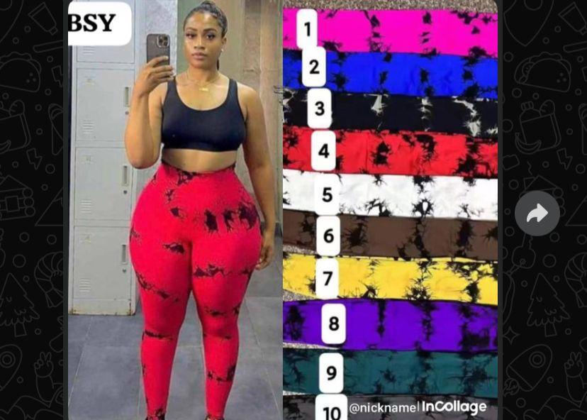 Women’s high-waisted tie-dye stretch leggings