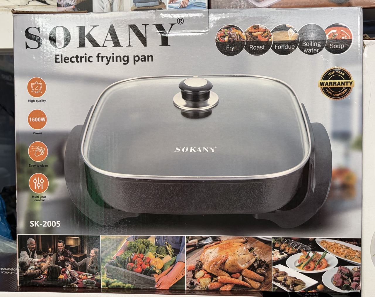 Multipurpose electric frying pan