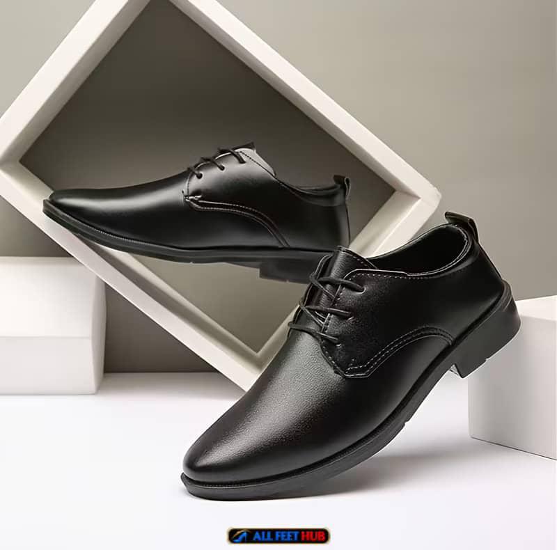 Men lace-up shoe, black