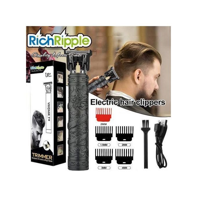 Richripple plastic t9 usb electric hairdresser rechargeable beard trimmer salon