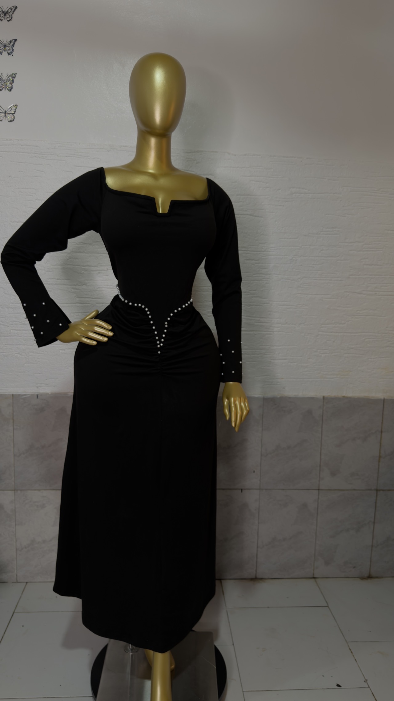 Long black dress size 18