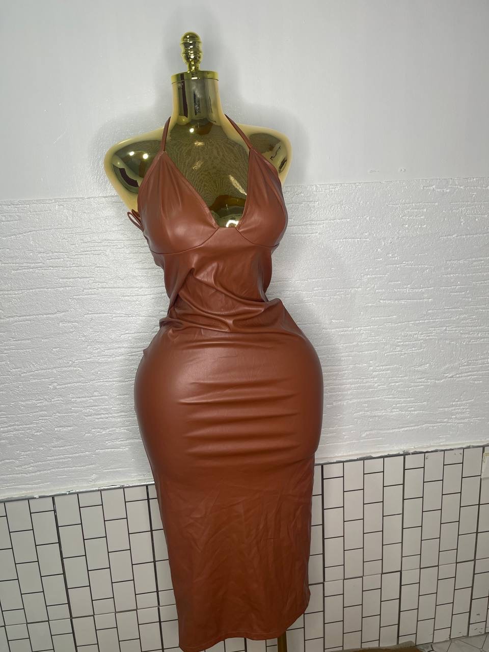 Size 8 leather dress