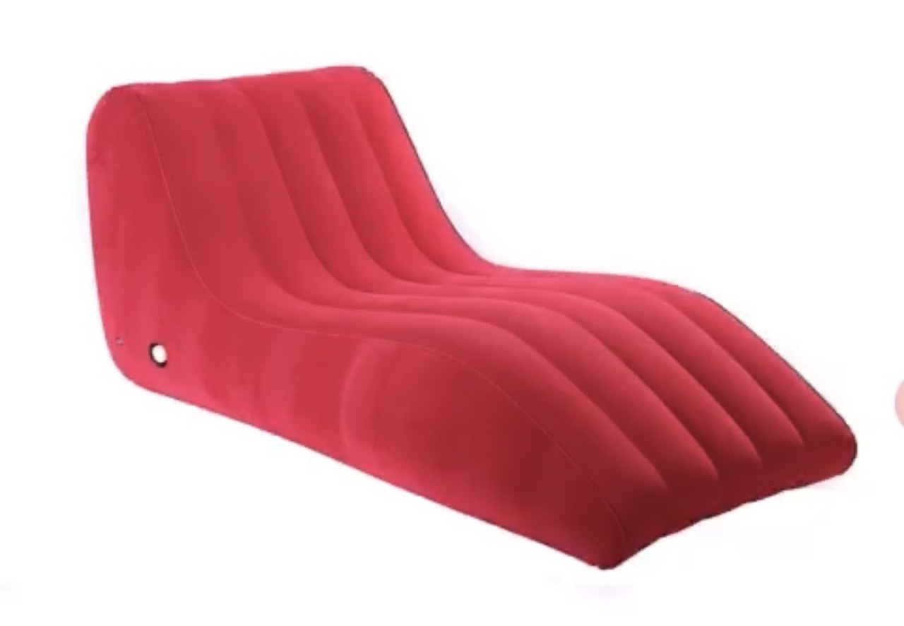 Air sofa with electric inflator