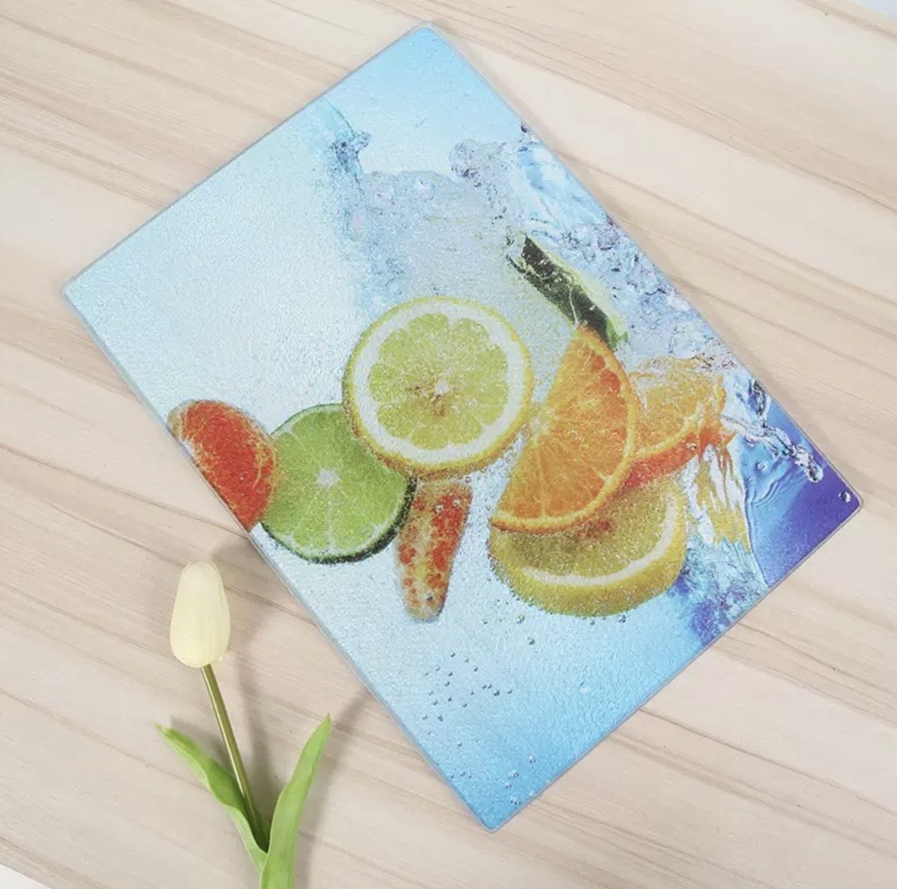 Glass chopping board