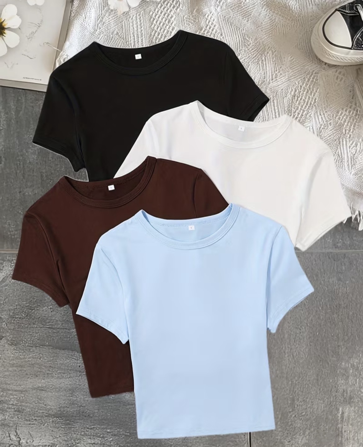 Spandex basic tops