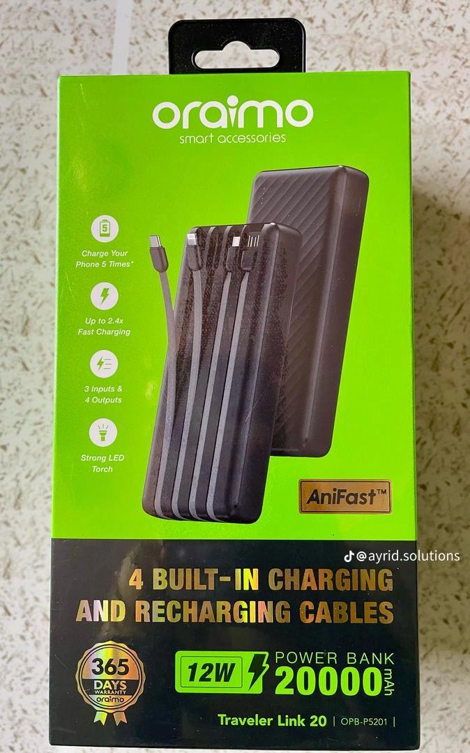 Oraimo traveler link 20 power bank (20000mah)