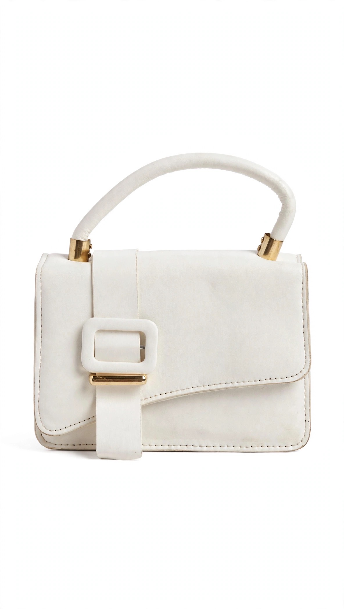 Chic mini top-handle bag - white