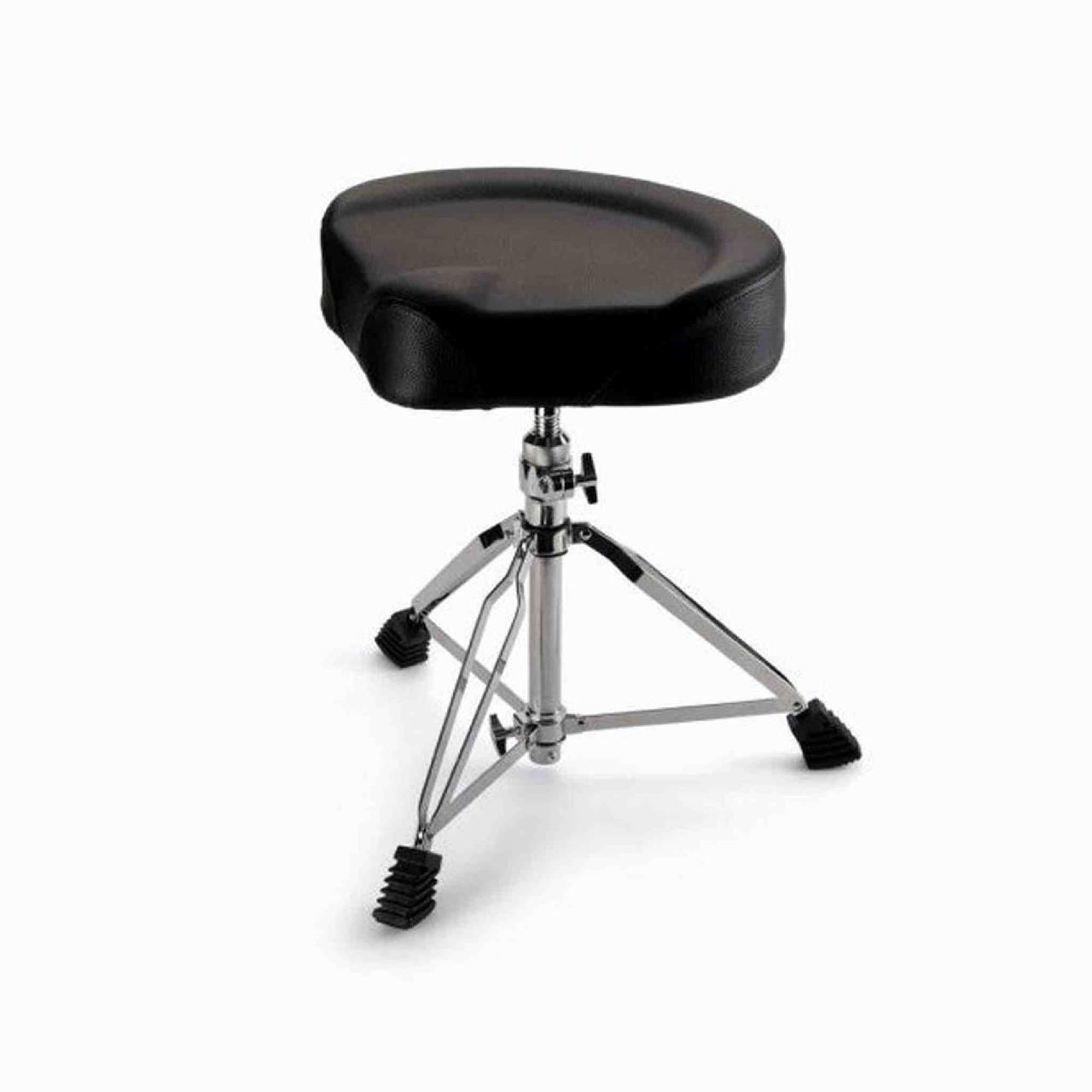Drum stool saddle throne double braced tripod base