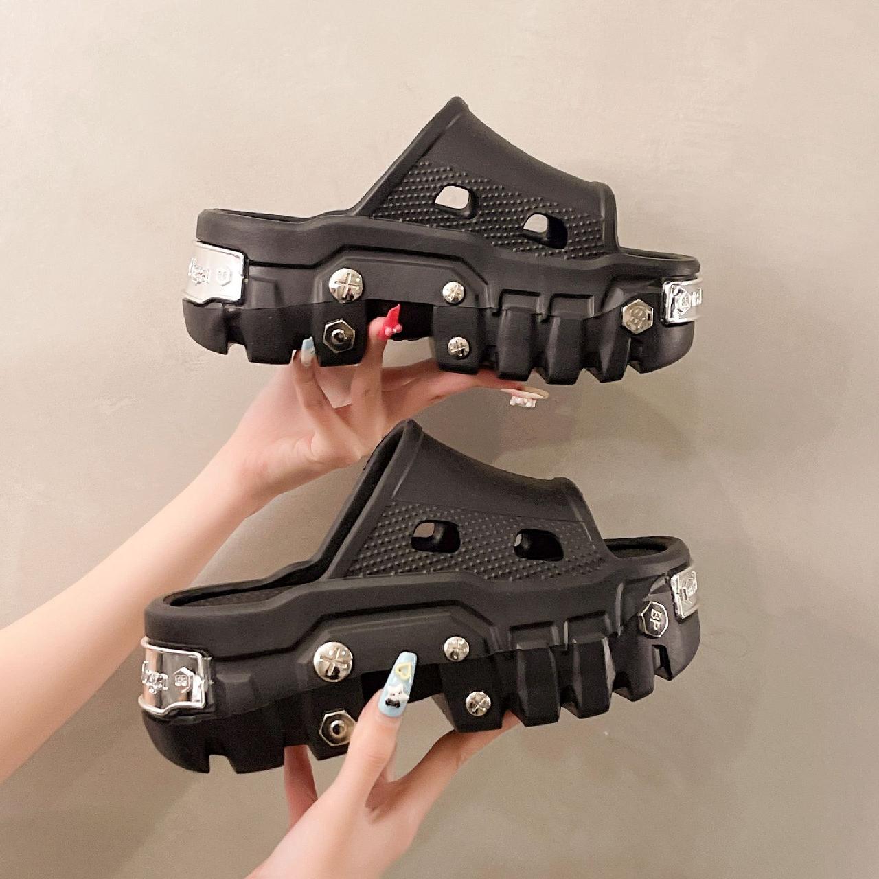 New unisex high heel thick sole sandals