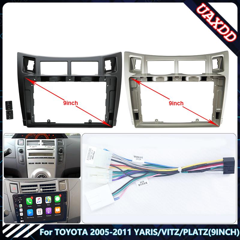 Toyota vitz yaris 9inch car android radio multimedia fascia frame