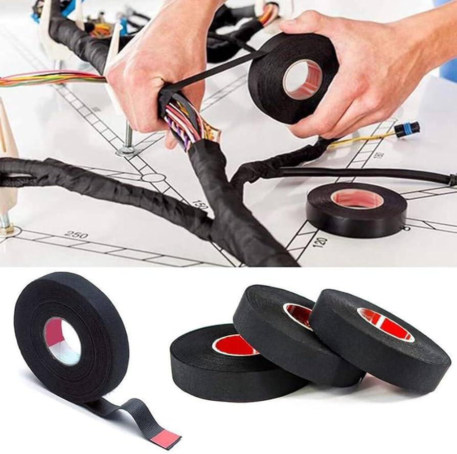 Materials insulation adhesive tape black wiring cable.