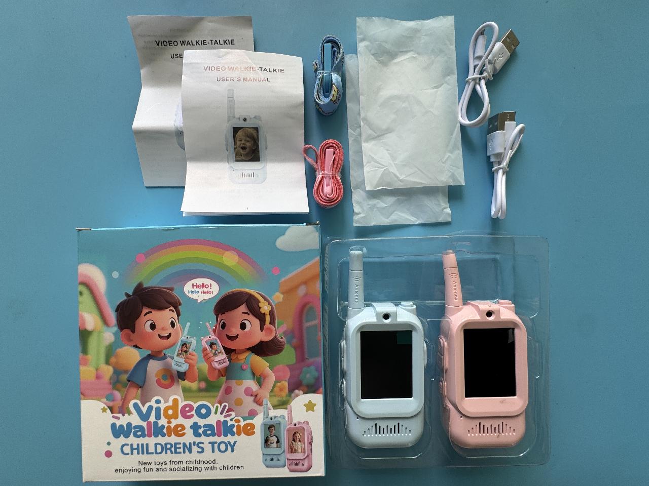 Kids video camera walkie talkies radio multimedia 2way communication voice