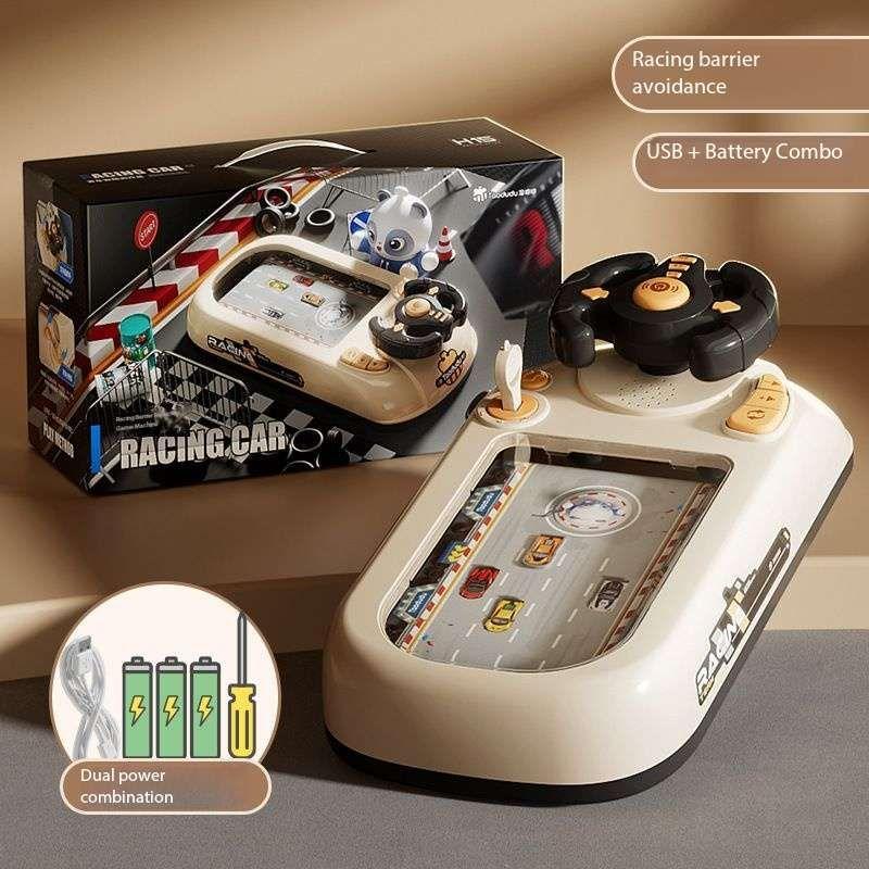 Kids car racing avoidance game toy