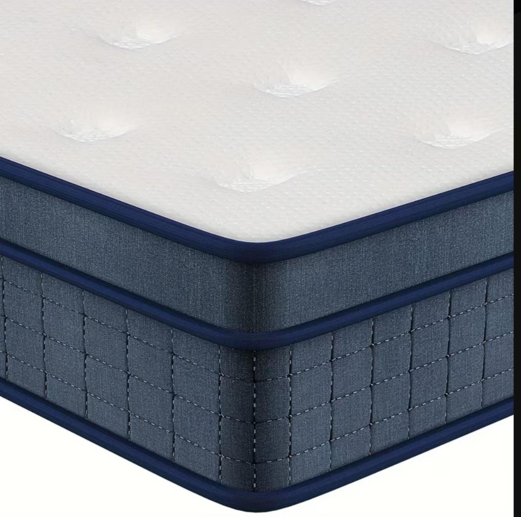 26cm/10.23inch medium firm foam mattress,7 layers pressure relief motion isolati
