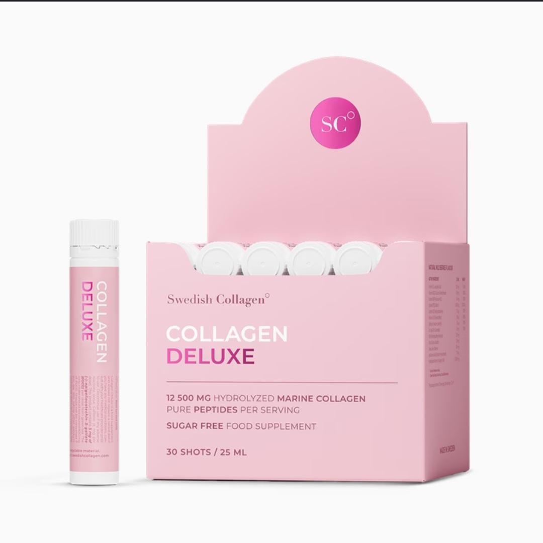 Swedish collagen deluxe marine collagen 12500mg berry flavour 30 shots