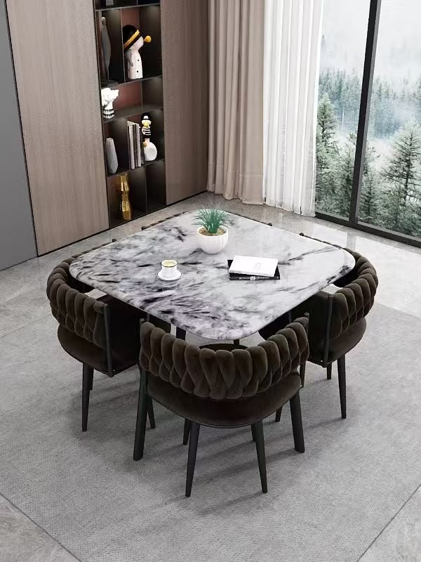 Marble stones dining set