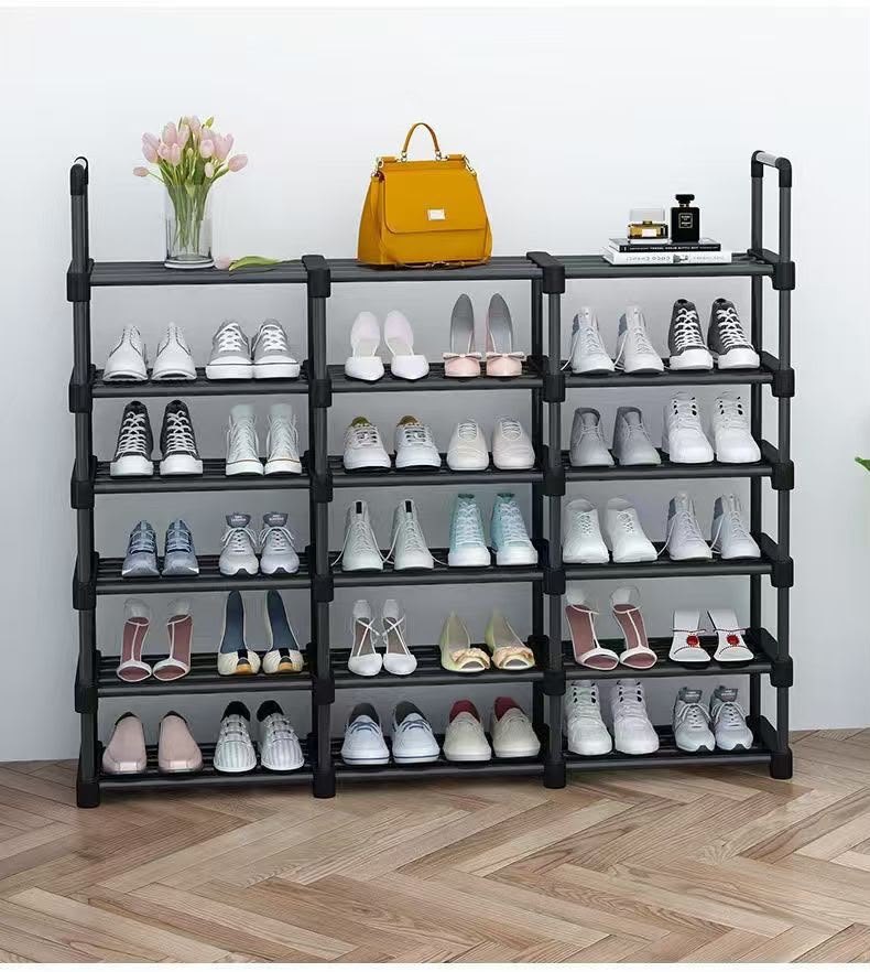 Black shoe rack