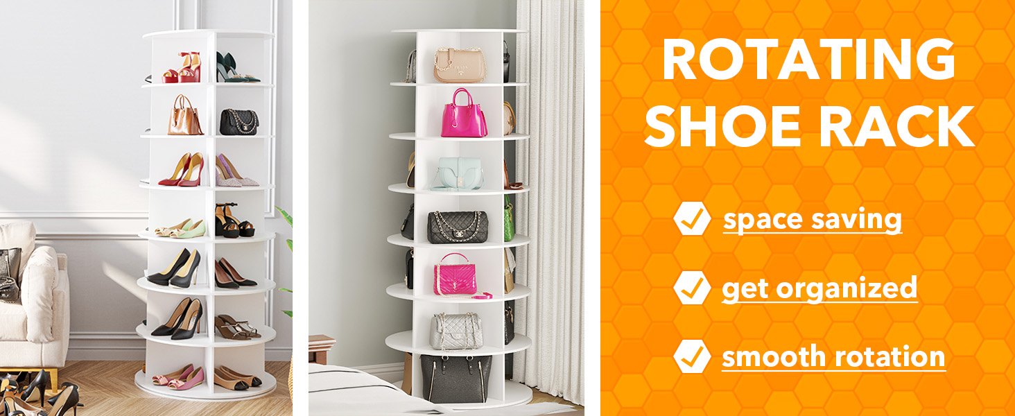 Rotating shoe rack
