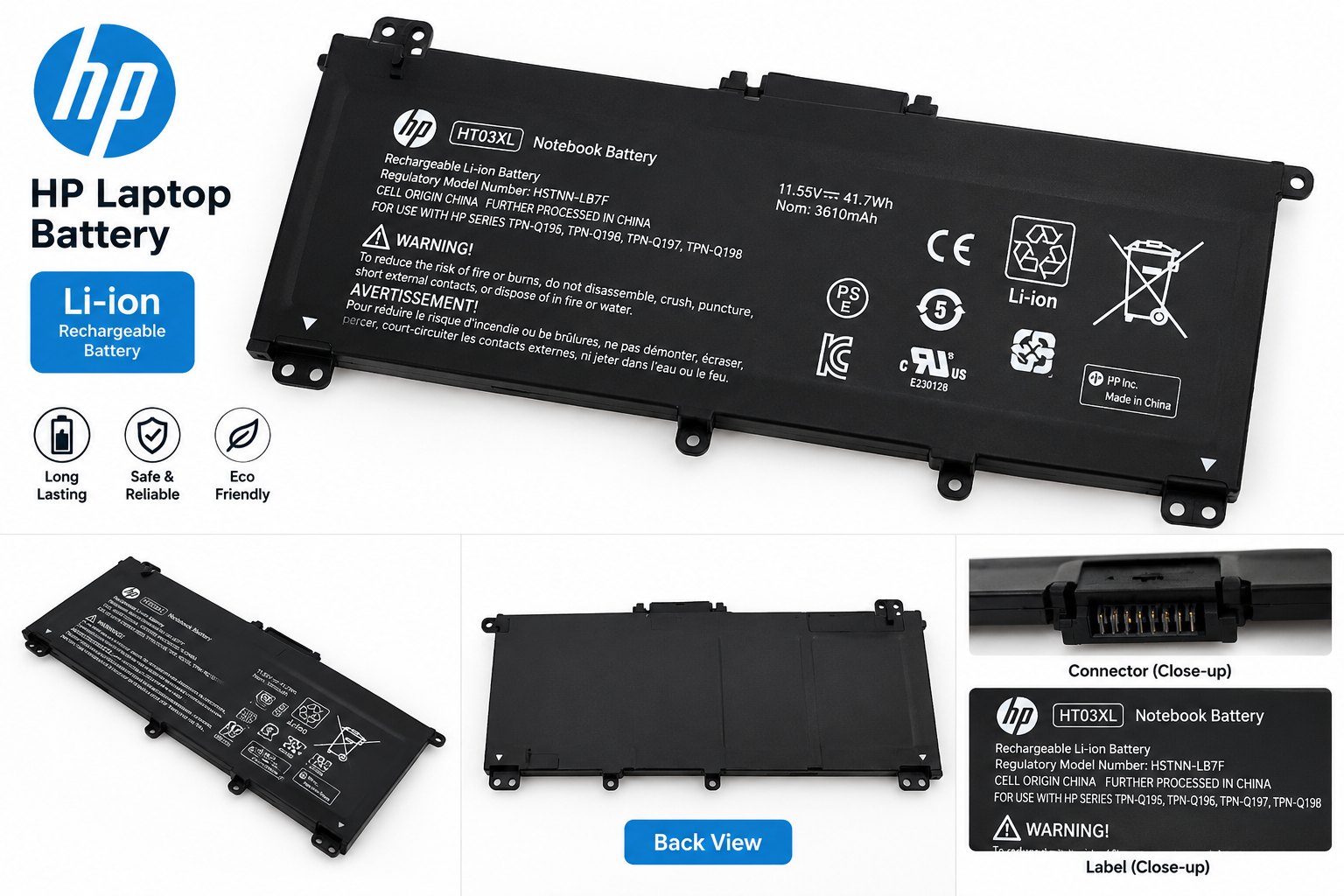 Hp laptop battery (hp 15-dw3033dx)