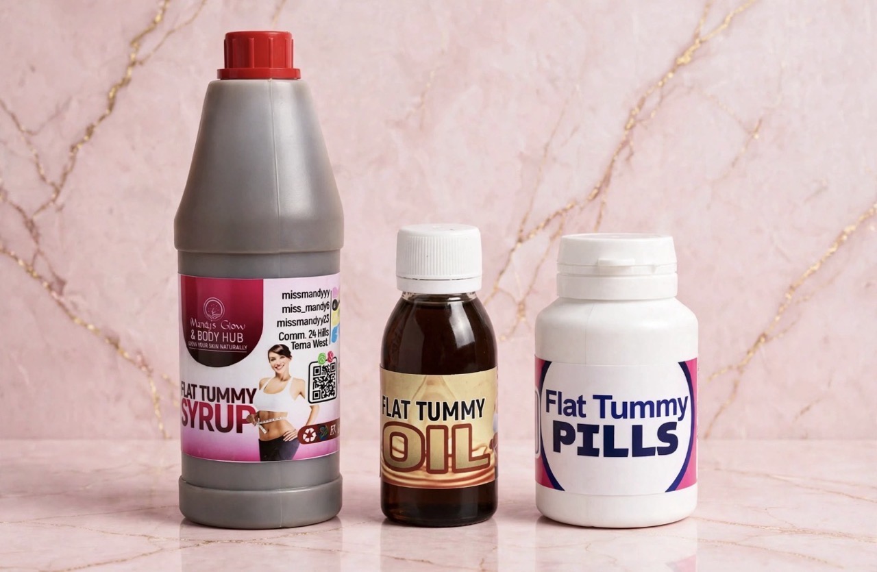 Mini flat tummy set - syrup + oil + pills (promo)