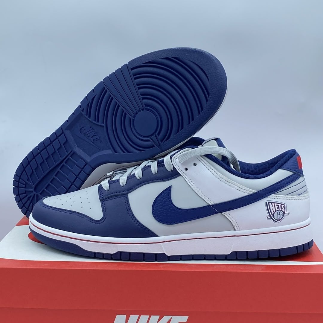 Nike dunk low emb - nba 75th anniversary brooklyn net