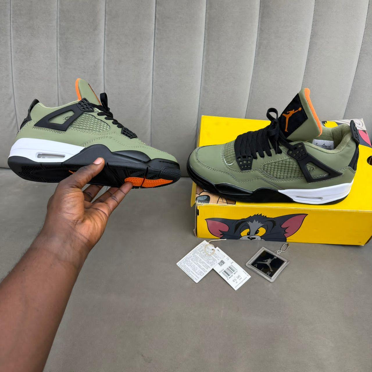 Air jordan 4 retro 'olive canvas' – bold flight-inspired sneakers