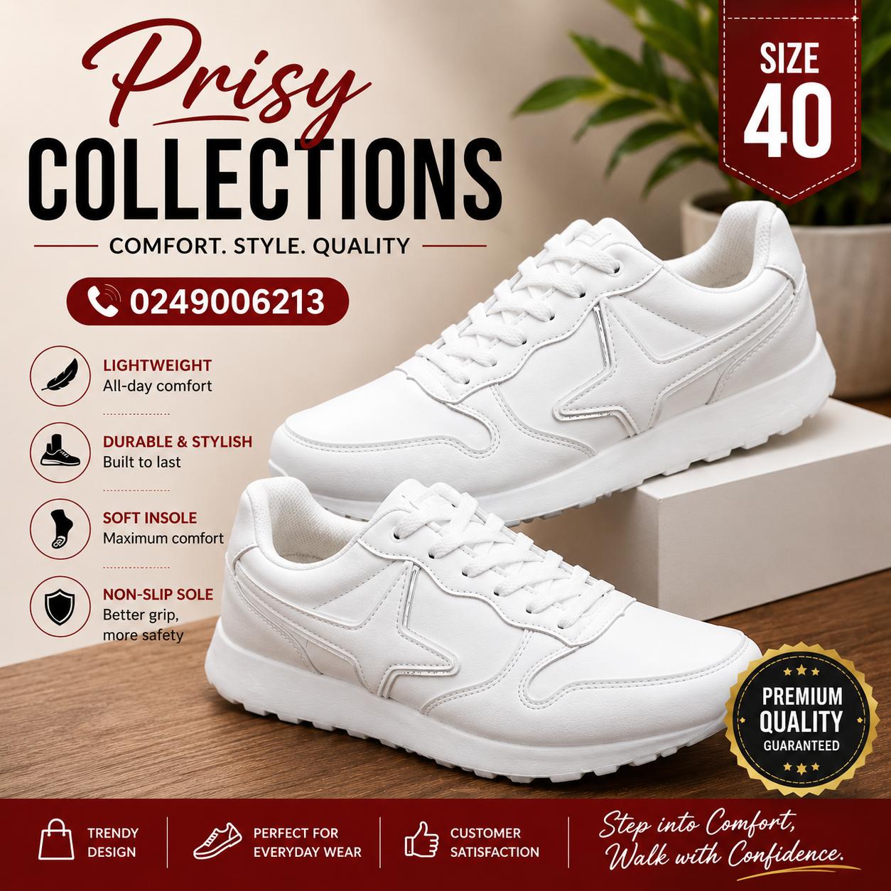 White sneakers