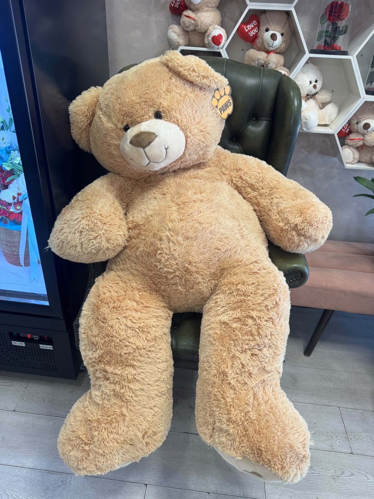 Giant plush teddy bear